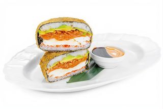 Sushi burger Big z łososiem!