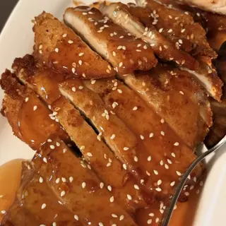 Pollo Frito con Salsa Miel