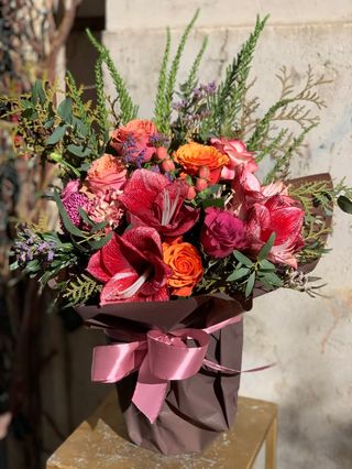 Bouquet toni del rosa 