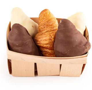 Cesta 5 mini croissants surtidos