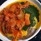 Amala, Gbegiri and Ewedu soup