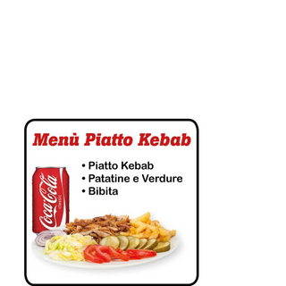 Piatto kebab  menù