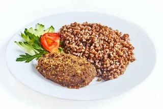 Котлета с гречкой 