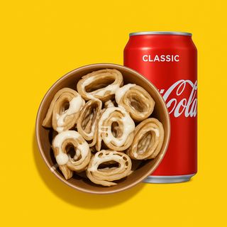 Палачинка бял шоколад + Кола