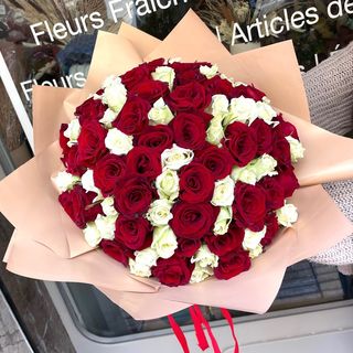 Bouquet De 100 Roses Mix