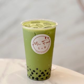 Bubble milk al matcha