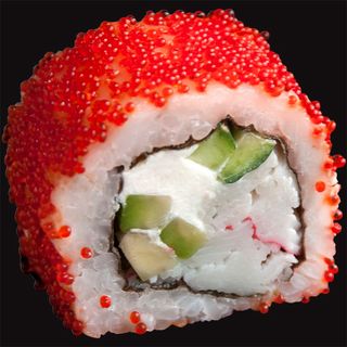 Рол Каліфорнія в ікрі з крабом (265/50/25/10г)