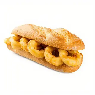 Bocata de calamares con tomate