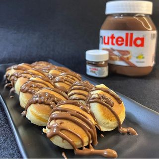 Mini pancake Nutella kitkat 