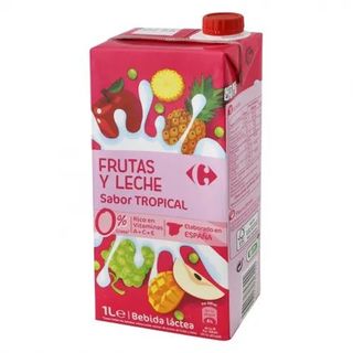 Zumo de Frutas y Leche Tropical Carrefour Brik 1 L.