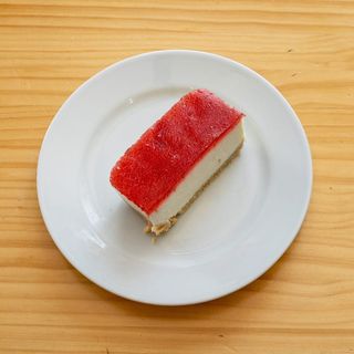 Tarta queso con fresa