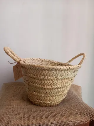 Capazo de mimbre
