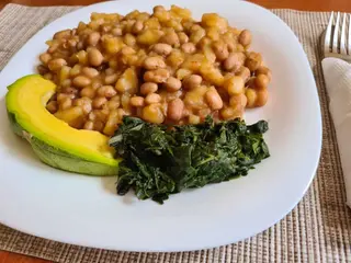 Cassava with beans