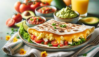 Quesadilla matinală