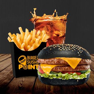 Меню "DeLuxe Бургер Подвійний"