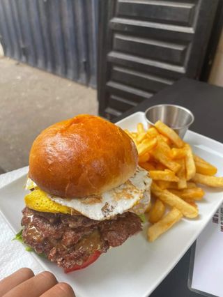 K. G Cheeseburger With Small Fries