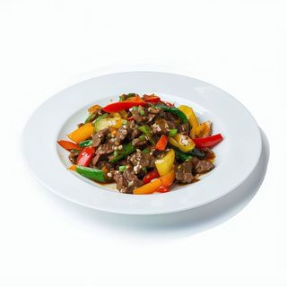 Ternera Con Verduras En Salsa De Ostras