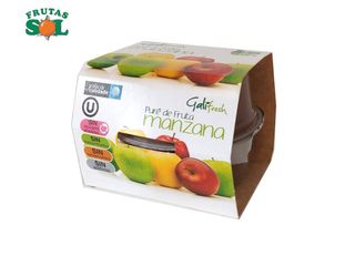 Puré Manzana Paquete 2 Unid 1 Paquete