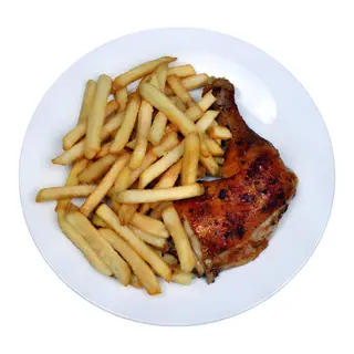 1/4 De pollo al carbón