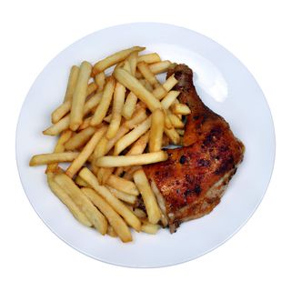 1/4 De pollo al carbón