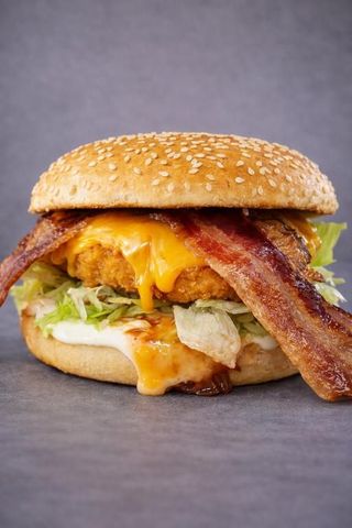 9. Chicken cheese bacon burger