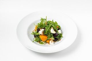 Запеченная тыква со свеклой