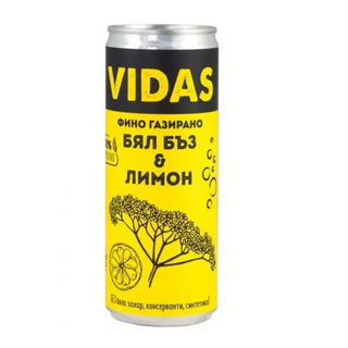 Газирана напитка Бъз с лимон, VIDAS, 250 мл