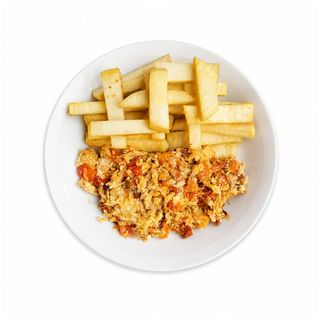 Fried Yam + Egg Sauce