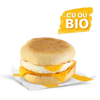 CHEESE MCMUFFIN OU  SENDVIS CU BRANZA SI OU 119G