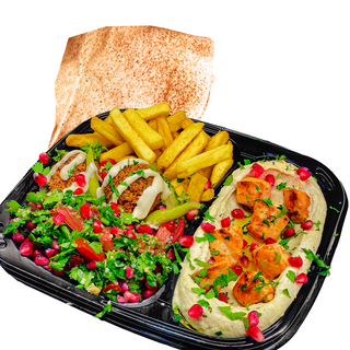 Hummus sish taouk pui mix mezze