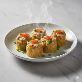 10a.Shumai al vapor (carnes,mariscos,verduras)