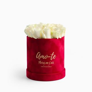 Caixa Romântica (Rosas Brancas)