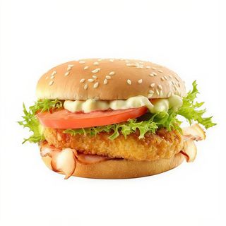 27. Hamburguesa De Pechuga De Pollo Completa