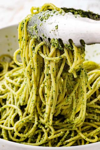 Spaghetti pesto
