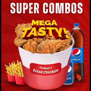 POLLO FRITO (15 Pzs.) MENÚ