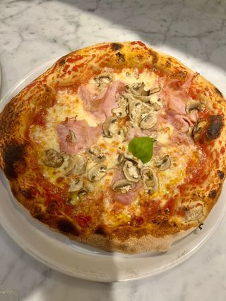 Prosciutto cotto e funghi