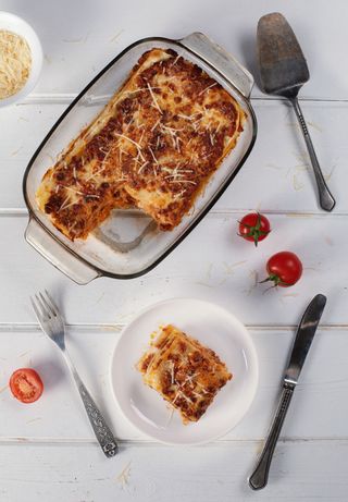 ლაზანია ხორცით