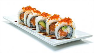 766  Uramaki Rainbow Roll - 8 pezzi