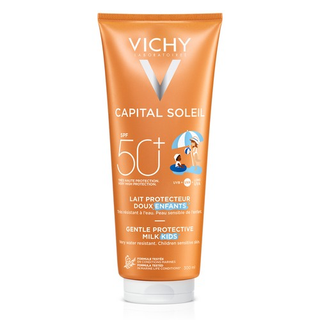 Leche Solar Hidratante Niños Sfp50+ Vichy, Tubo 300 Ml