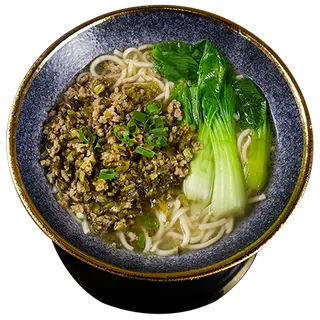 58. Ramen Con Carne Picada Y Verduras Encurtidas