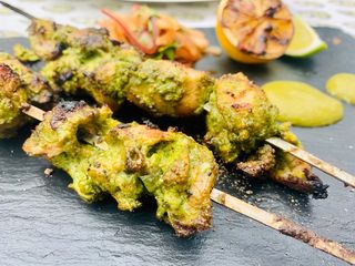 Chicken hariyali tikka
