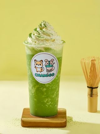 Granizado com Chantilly Matcha