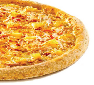 Гавайская на традиционном тесте 23 см 