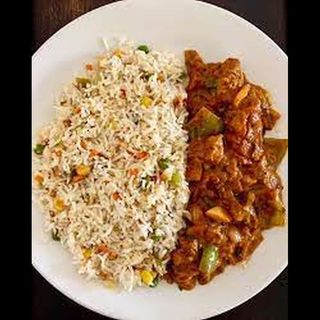 Chicken Kadai With Rice