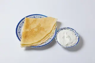 Қаймақ қосылған кұймақ/Блины со сметаной (Агрегаторы)