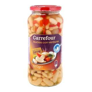 Combinado Alubias con Zanahoria y Pimientos Crf 400 Gr.