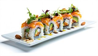 155 Uramaki mandorle