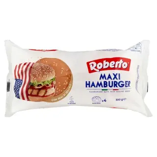 Roberto Maxi Hamburger Con Semi Di Sesamo 4pz 300g