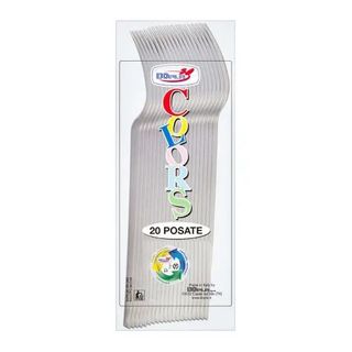 Viljuška transparent Dopla 20 kom