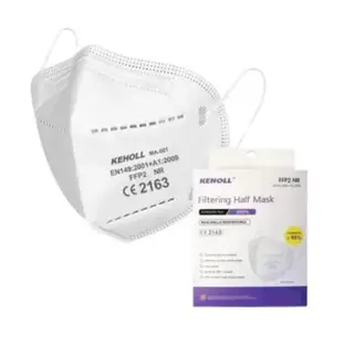 Mascherina FFP2 Adulto Bianca 10pz